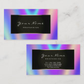 Mode Blogger omhuld zwart Lijst Violet Fluoresc Visitekaartje (Voorkant / Achterkant)