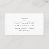 Mode blogger / Stylist / Ander Visitekaartje (Achterkant)