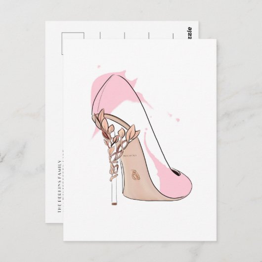 Mode blond haar briefkaart (Voorkant / Achterkant)