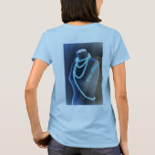 Mode Blues Blauwe Kralen op Mannequin Chic T-shirt (Achterkant)