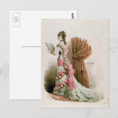 Mode Bord ~ Briefkaart Dress Franse Vintage (Voorkant / Achterkant)