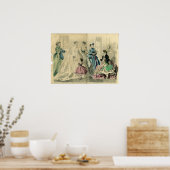 Mode Bord december 1866 Poster (Keuken)