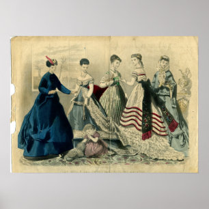 Mode Bord december 1867 Poster