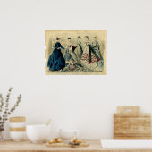 Mode Bord december 1867 Poster (Keuken)