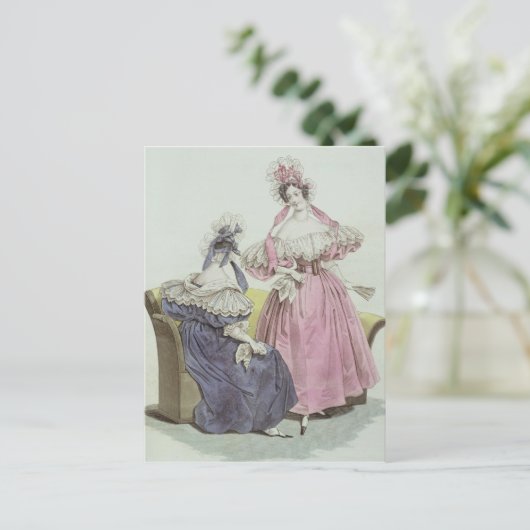 Mode bord, Le Follet Courrier Salons Briefkaart (Staand voorkant)