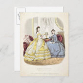 Mode bord met balkoppen briefkaart (Voorkant / Achterkant)