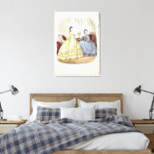 Mode bord met balkoppen canvas afdruk (Insitu (Slaapkamer))