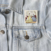 Mode bord met balkoppen vierkante button 5,1 cm (In situ)