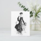  Mode Borzoi Art Briefkaart (Staand voorkant)
