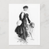  Mode Borzoi Art Briefkaart (Voorkant)