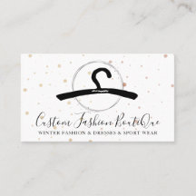 Mode Boutique Black Dress Tailor Sewing Hanger