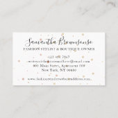 Mode Boutique Black White Handtas Visitekaartje (Achterkant)