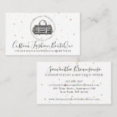 Mode Boutique Black White Handtas Visitekaartje (Voorkant / Achterkant)