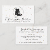 Mode Boutique Black Winter Shoes Visitekaartje (Voorkant / Achterkant)