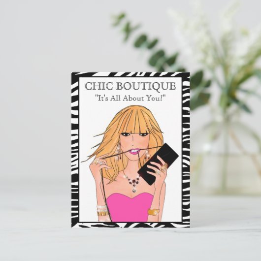 Mode Boutique Briefkaarten (Staand voorkant)