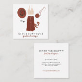 Mode Boutique Clothing Accessoires Custom Vierkante Visitekaartje (Voorkant / Achterkant)