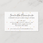 Mode Boutique Girly Wallet Handtas Visitekaartje (Achterkant)