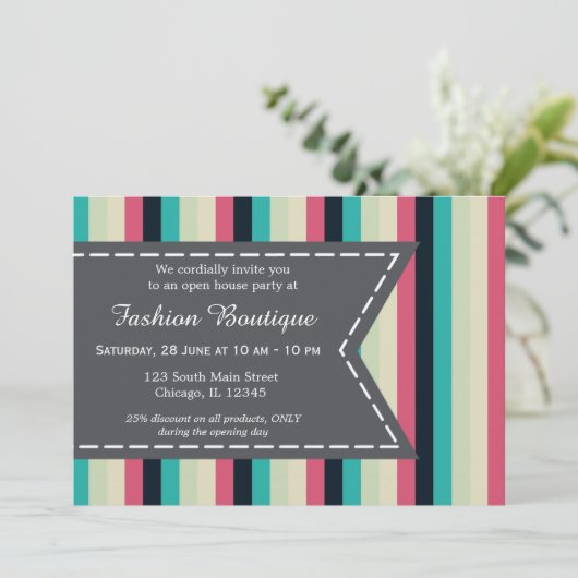 Mode boutique kaart (Staand voorkant)