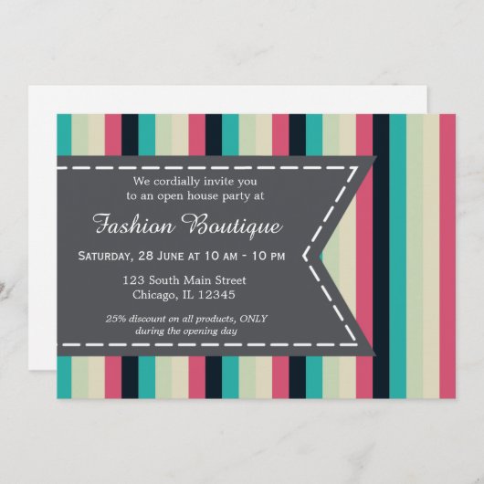 Mode boutique kaart (Voorkant / Achterkant)