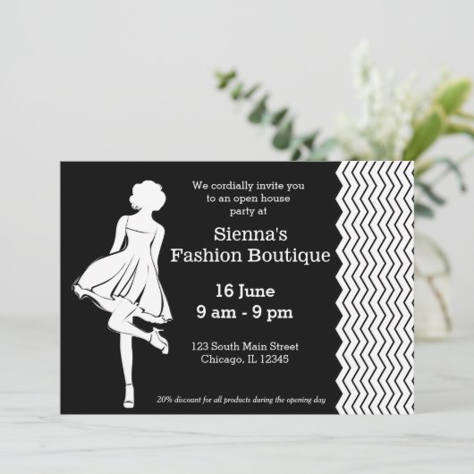 Mode Boutique Kaart (Staand voorkant)