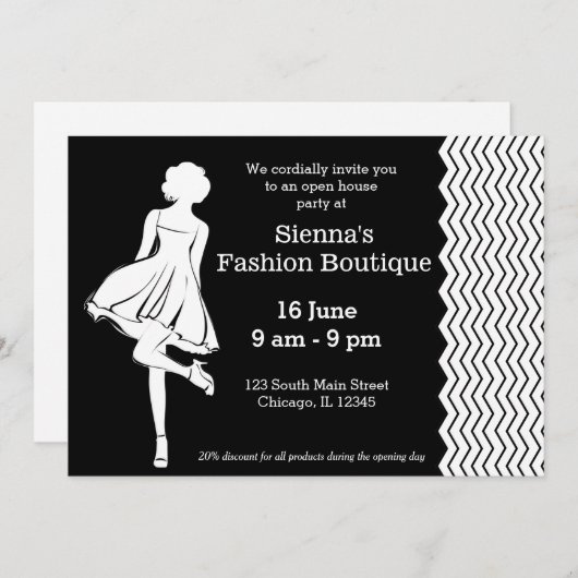 Mode Boutique Kaart (Voorkant / Achterkant)