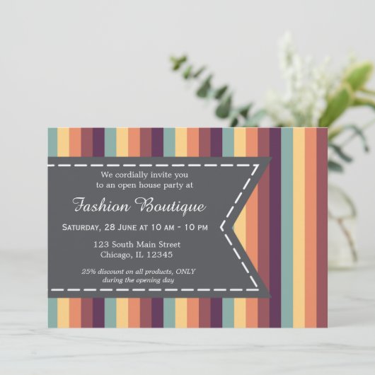 Mode boutique kaart (Staand voorkant)