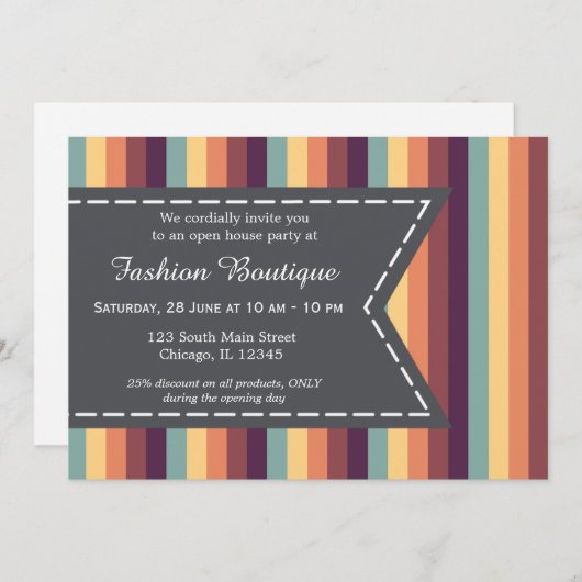 Mode boutique kaart (Voorkant / Achterkant)