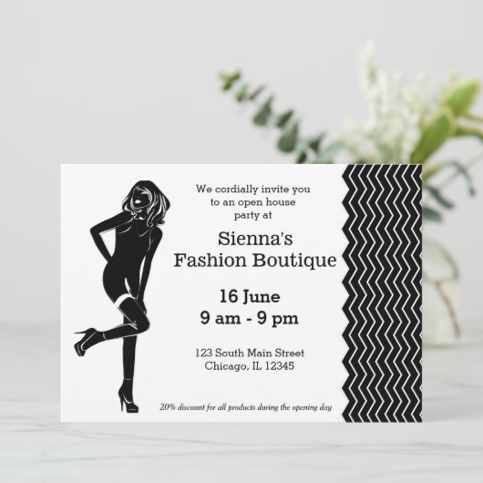 Mode Boutique Kaart (Staand voorkant)