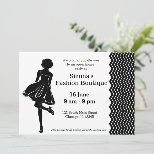 Mode Boutique Kaart (Staand voorkant)