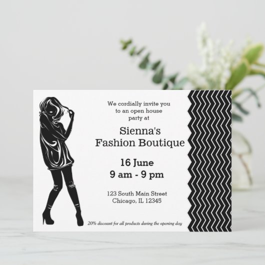 Mode Boutique Kaart (Staand voorkant)