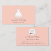 Mode Boutique Online Shop White Dress Logo Visitekaartje (Voorkant / Achterkant)