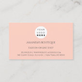 Mode Boutique Online Shop White Dress Logo Visitekaartje (Achterkant)