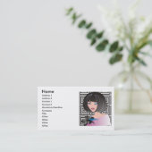 Mode boutique, schoonheidssalon of make-up artiest visitekaartje (Staand voorkant)