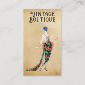  Mode Boutique Seamstress Elegant Retro Visitekaartje (Voorkant)