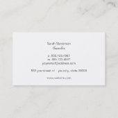 Mode Boutique Sparkly Silver Sequins zien er wit u Visitekaartje (Achterkant)