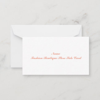 Mode Boutique Store Sale Card Flat note Card Notitiekaartje