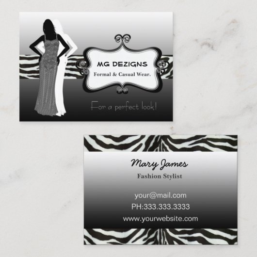 mode boutique Visitekaartjes (Voorkant / Achterkant)