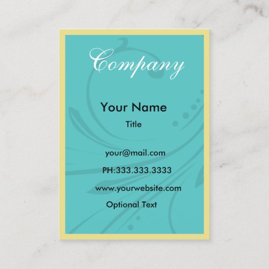 Mode boutique Visitekaartjes (Achterkant)