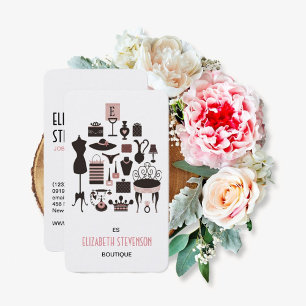 Mode Boutique Vrouwen Geschenken Shop Visitekaartje
