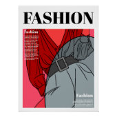 Mode: brede lederen riem perfect poster (Voorkant)