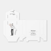 Mode Bride en Groom Bedankdoosjes (Uitgevouwen)