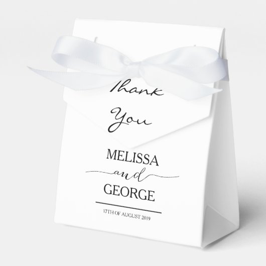 Mode Bride en Groom Bedankdoosjes (Voorkant Zijde)