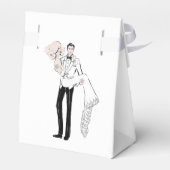 Mode Bride en Groom Bedankdoosjes (Achterkant)