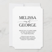 Mode Bride en Groom Kaart (Achterkant)