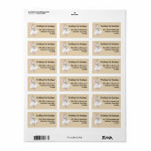 Mode Bride Neutraal adreslabel Etiket (Full Sheet)