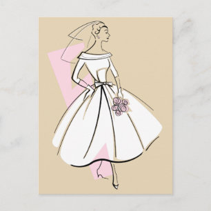 Mode Bride Neutraal beige briefkaart
