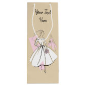 Mode Bride Neutraal Group Text wine Wijn Cadeautas (Achterkant)