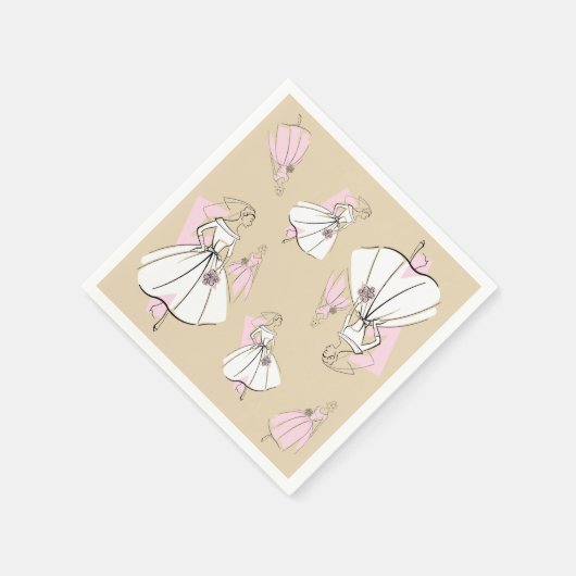 Mode Bride Neutraal Meerpapierservetten Servet (Hoek)