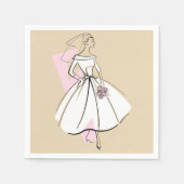 Mode Bride Neutraal papier servetten (Voorkant)