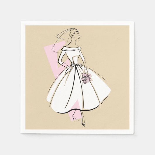 Mode Bride Neutraal papier servetten (Voorkant)